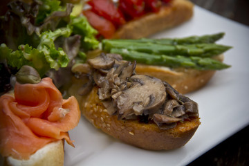 Spanish tapas assortment 