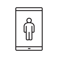 Smartphone linear icon