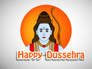 illustration of elements of hindu festival Dussehra background