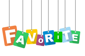 Colorful vector flat design background favorite. It is well adapted for web design.