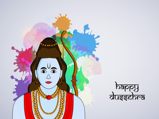 illustration of elements of hindu festival Dussehra background