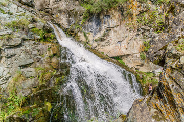 waterfalls of the mountainous Altai