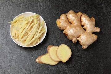 ginger and sliced ginger