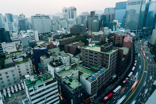 Urban Traffic Of Seoul,south Korea