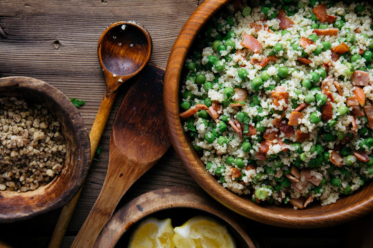 Quinoa bacon salad
