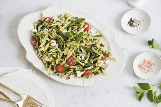 Gemelli pasta salad