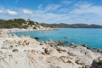  Beautiful beach  and sea in Villasimius, Sardegna, Italy