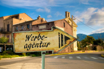 Obraz premium Schild 198 - Werbeagentur