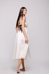 Beautiful woman in studio 