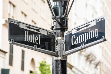 Obraz premium Schild 259 - Camping