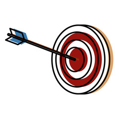 Target dartboard symbol icon vector illustration graphic design