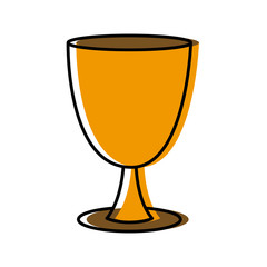Holy chalice isolated icon vector illustration graphic design