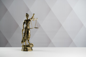 Law concept on bright background
