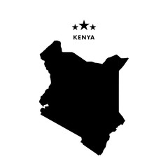 Kenya map. Vector illustration.