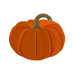 Halloween pumpkin on a white background