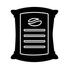 Coffee beans sack icon vector illustration graphic design