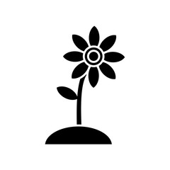 Beautiful flower symbol icon vector illustration graphic design