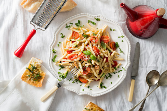 Fusilli Pasta with Roasted Grape Tomatoes