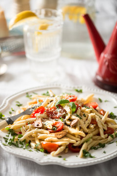Fusilli Pasta with Roasted Grape Tomatoes