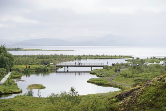 Landschaft in Islands Süd-Westen - Pingvellir - Golden Circle