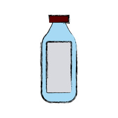 Empty glass bottle icon vector illustration graphic design