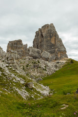 Cinque Torri cliffs, Five Towers , Dolomites, Italy