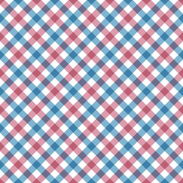 diagonal checkered plaid seamless pattern. Vector illustration