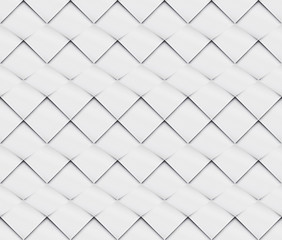 Patchwork seamless white origami pattern