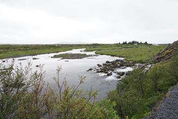Landschaft in Islands Süd-Westen - Pingvellir - Golden Circle 