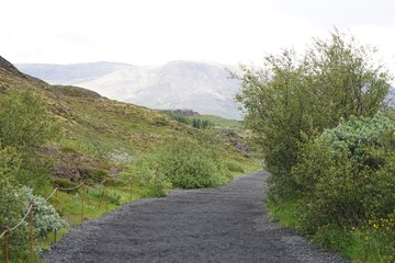 Landschaft in Islands Süd-Westen - Golden Circle - Pingvellir
