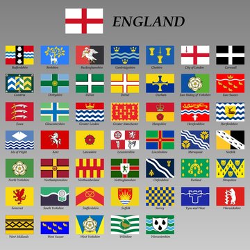 all flags of counties of england