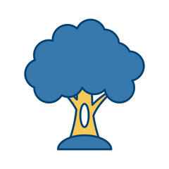 Tree eco symbol icon vector illustration graphic design