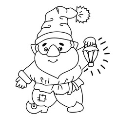Vector Cartoon Gnome