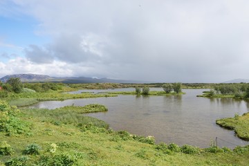 Landschaft in Islands Süd-Westen - Pingvellir - Golden Circle