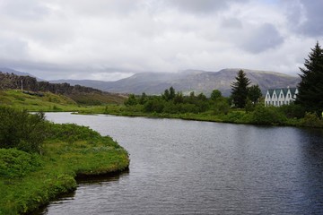 Fototapeta premium Landschaft in Islands Süd-Westen - Pingvellir - Golden Circle