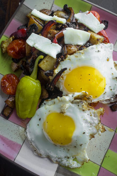 Eggs Pepperoncini Home Fries