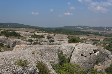 Fototapeta na wymiar Blick auf das Krimgebirge