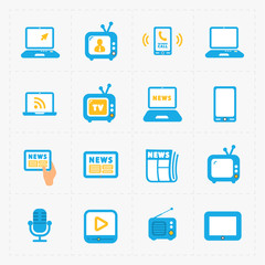 Vector Media Icons set