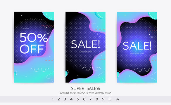 Modern color vector cover template
