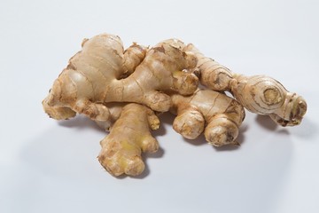 High angle view of fresh gingers