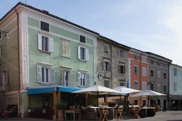 Mediterranean small town - café on the corner