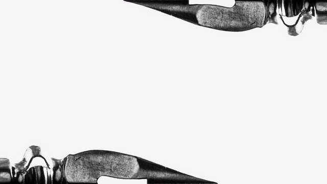 elegant animation of vintage nibs - frame for text title - black and white