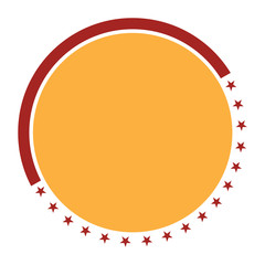 Isolated empty sale label on a white background, Vector illustration