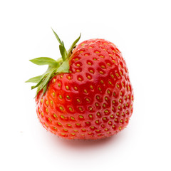 Strawberry isolated on white background. Fresh berry.