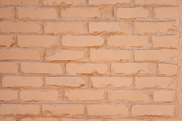 old peach brick wall texture