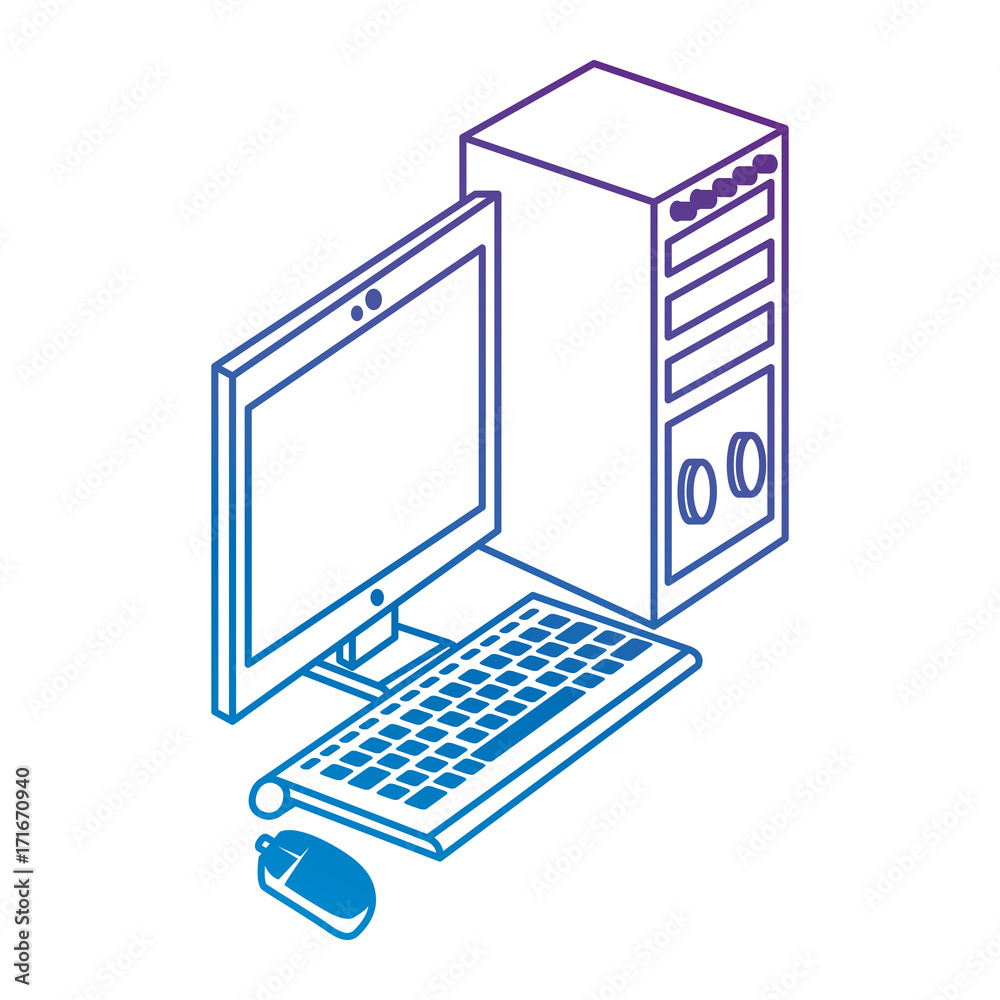 Canvas Prints computer desktop isolated icon