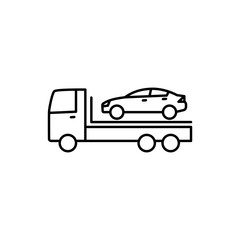 wrecker icon on white background