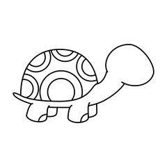 cute turtle character icon