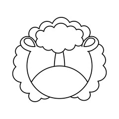 cute lion character icon