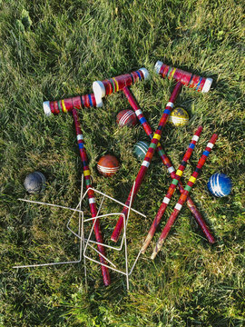 Vintage Croquet Set